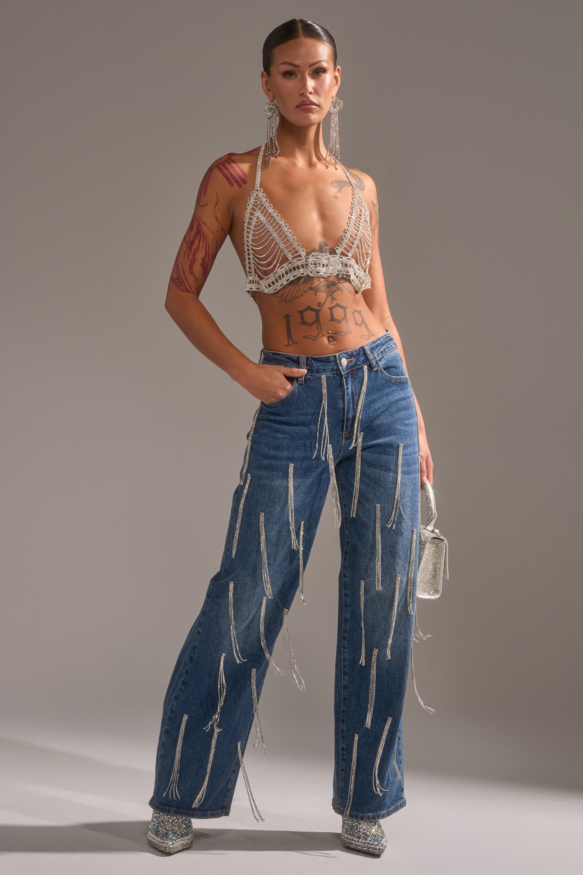 DRIPPED OUT RELAXED DENIM