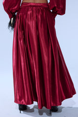 CANDICE SATIN MAXI SKIRT