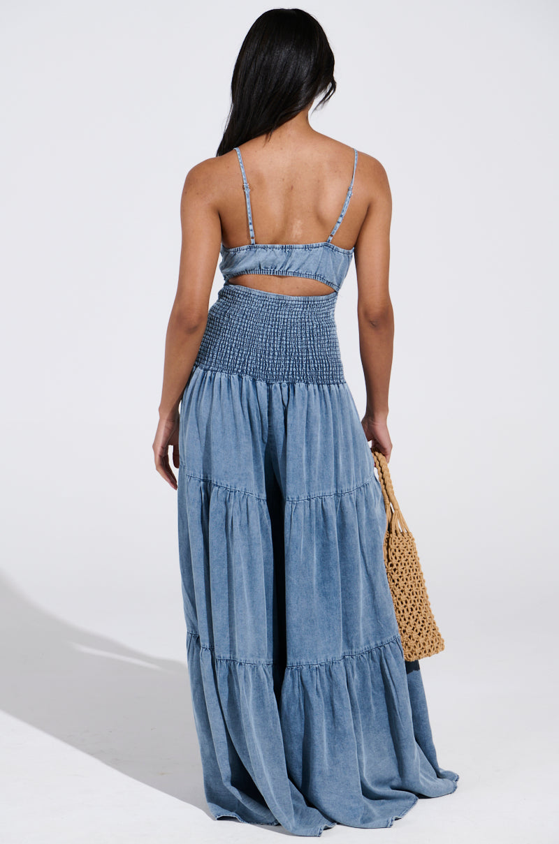 JUMPIN AROUND DENIM JUMPSUIT