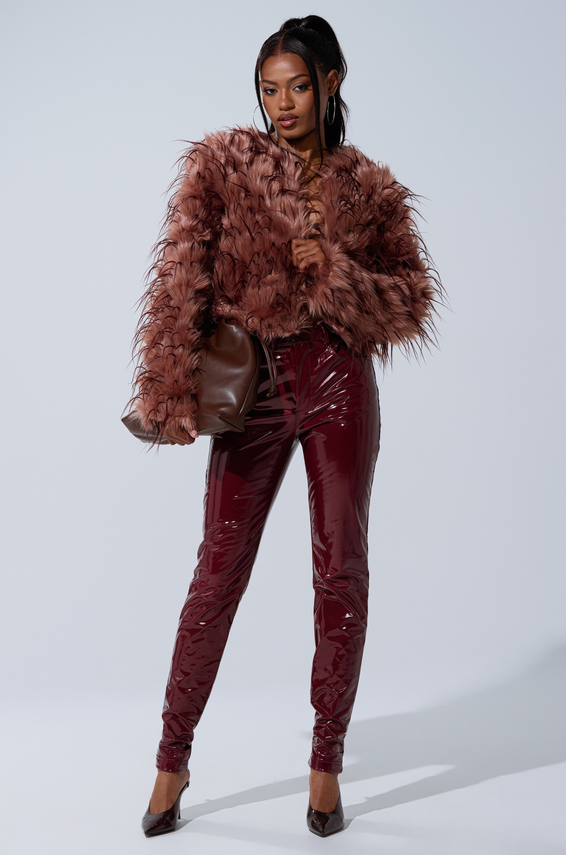 ON FIRE FAUX LEATHER LEGGING